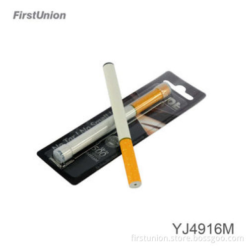 500 puffs max vapor disposable e cigarette, YJ4916M with simulated ash lampshade, CE and RoHS marks